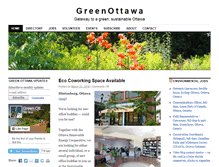 Tablet Screenshot of greenottawa.ca